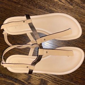 Cole Haan Tan Thong Sandals